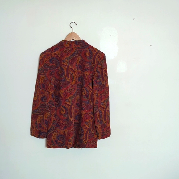Liz Claiborne Collection Paisley Single Bitton Blazer - Picture 2 of 5